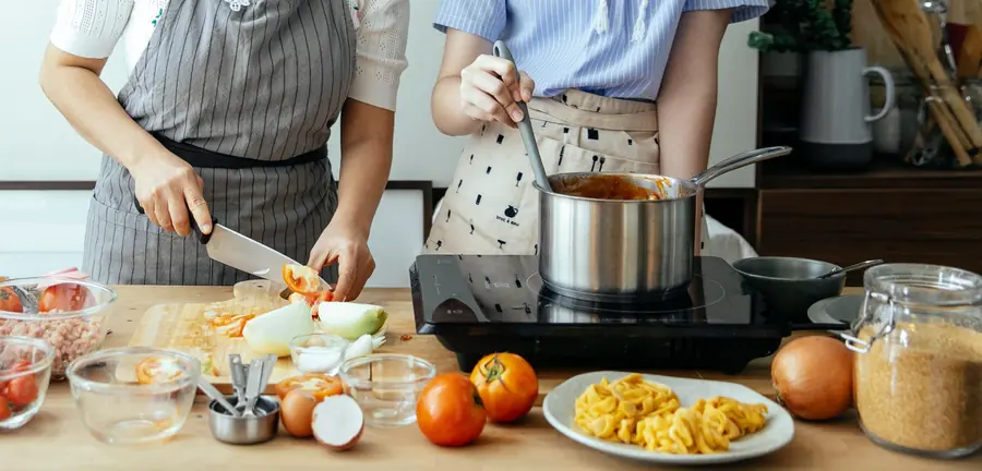 Préparation d’un atelier de cuisine maison